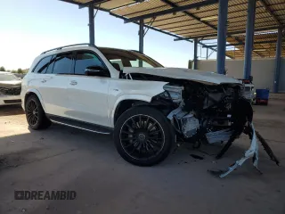 2021 Mercedes-Benz GLS with VIN 4JGFF8KE1MA391073, listed as a Copart auction lot 89348815 with 0 mi miles and Salvage Title. Bid and sale history available at carsss.com. Image 4.
