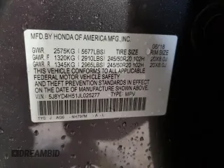 2018 Acura MDX Technology с VIN 5J8YD4H51JL025277, выставлен на аукционе Copart как лот 57998205 с пробегом 79 313 миль миль и Списание • Salvage title. История ставок и продаж доступна на DreamBid. Изображение 14.