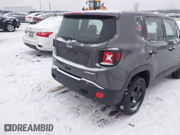 2018 Jeep Renegade Sport with VIN ZACCJBAH6JPH18366, listed as a IAAI auction lot 41345946 with 69,709 mi miles and . Bid and sale history available at DreamBid. Image 4.
