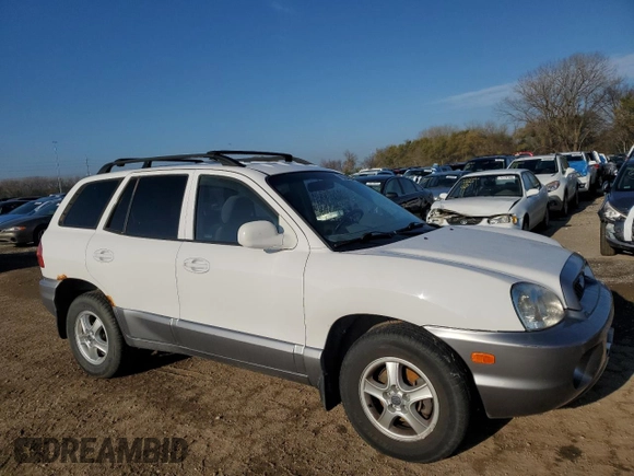 2001 Hyundai Santa Fe GLS with VIN KM8SC83D71U054852, listed as a Copart auction lot 78704454 with 100,591 mi miles and Salvage Title. Bid and sale history available at carsss.com. Image 4.