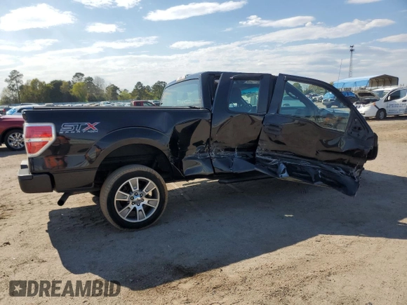 2014 Ford F-150 XL with VIN 1FTEX1EM2EKF44448, listed as a Copart auction lot 50102295 with 140,239 mi miles and Salvage title. Bid and sale history available at DreamBid. Image 3.