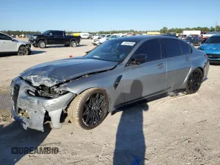 2024 BMW M3 Competition with VIN WBS33AY05RFS22907, listed as a Copart auction lot 83392984 with 5,323 mi miles and Salvage title. Bid and sale history available at DreamBid. Image 1.