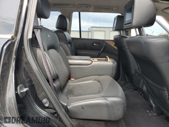 2011 Infiniti QX56 7-passenger with VIN JN8AZ2NE4B9006770, listed as a Copart auction lot 61839625 with 208,427 mi miles and Salvage title. Bid and sale history available at DreamBid. Image 11.