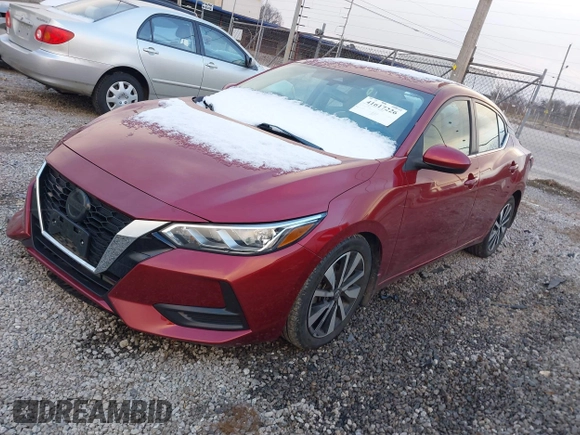 2022 Nissan Sentra SV with VIN 3N1AB8CV2NY298670, listed as a IAAI auction lot 41617226 with 24,446 mi miles. Bid and sale history available at carsss.com. Image 17.
