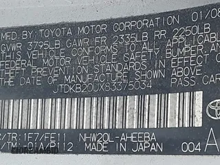 2008 Toyota Prius z VIN JTDKB20UX83375034, wystawiony jako IAAI lot #41793248 z przebiegiem Nie podano mil oraz . Historia ofert i sprzedaży dostępna na DreamBid. Obrazek 9.