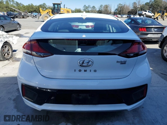 2017 Hyundai Ioniq Blue with VIN KMHC65LC9HU027938, listed as a Copart auction lot 48061475 with 87,612 mi miles and Salvage Title. Bid and sale history available at DreamBid. Image 6.