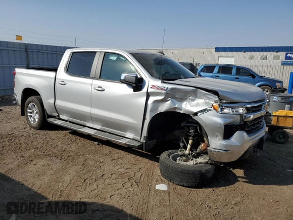 2022 Chevrolet Silverado 1500 LT with VIN 1GCUDDET6NZ537975, listed as a Copart auction lot 74848124 with Not Provided miles and Salvage Title. Bid and sale history available at DreamBid. Image 4.