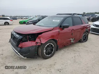 2024 Nissan Pathfinder SV z VIN 5N1DR3BD2RC310148, wystawiony jako Copart lot #45685355 z przebiegiem 7 335 mil mil oraz Szkoda całkowita • Salvage title. Historia ofert i sprzedaży dostępna na DreamBid. Obrazek 1.