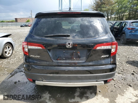 2021 Honda Pilot EX-L with VIN 5FNYF6H56MB088564, listed as a Copart auction lot 53860945 with 41,531 mi miles and Salvage title. Bid and sale history available at DreamBid. Image 6.