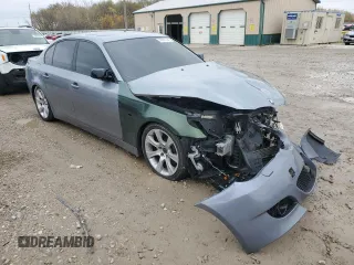 2004 BMW 5 Series 545iA with VIN WBANB335X4B110599, listed as a Copart auction lot 78987354 with 96,389 mi miles and Salvage Title. Bid and sale history available at carsss.com. Image 4.