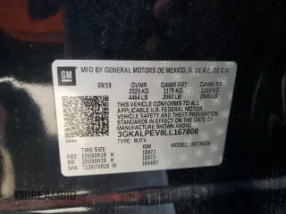 2020 GMC Terrain SLT with VIN 3GKALPEV8LL167808, listed as a Copart auction lot 48208095 with 84,006 mi miles and Salvage Title. Bid and sale history available at DreamBid. Image 12.