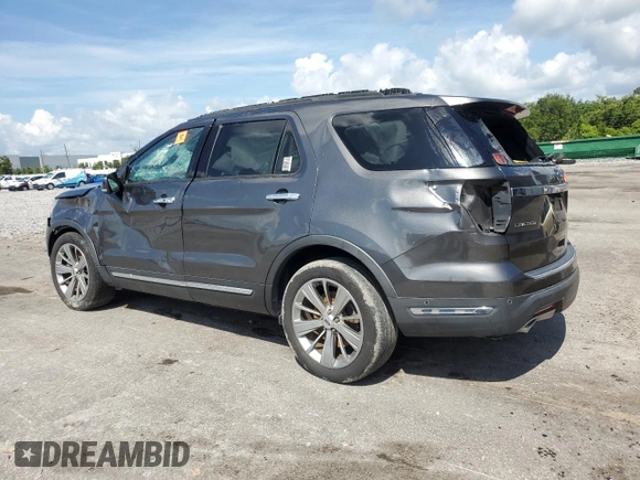 2018 Ford Explorer Limited with VIN 1FM5K7F89JGB15710, listed as a Copart auction lot 63499065 with 65,419 mi miles and Salvage title. Bid and sale history available at DreamBid. Image 2.