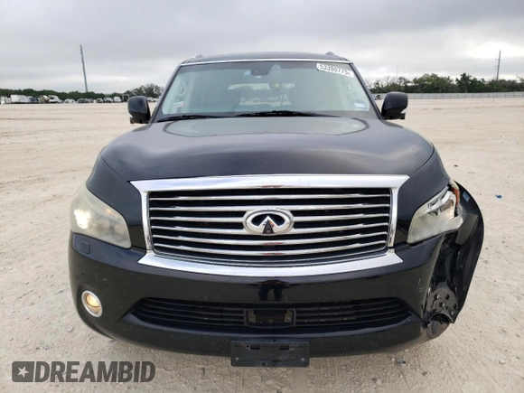 2012 Infiniti QX56 7-passenger with VIN JN8AZ2NE5C9016354, listed as a Copart auction lot 53390775 with 209,990 mi miles and Salvage Title. Bid and sale history available at carsss.com. Image 5.