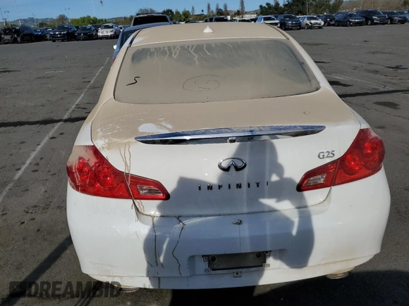 2011 Infiniti G25 Journey with VIN JN1DV6AP2BM831418, listed as a Copart auction lot 50463335 with Not provided miles and Salvage title. Bid and sale history available at DreamBid. Image 6.