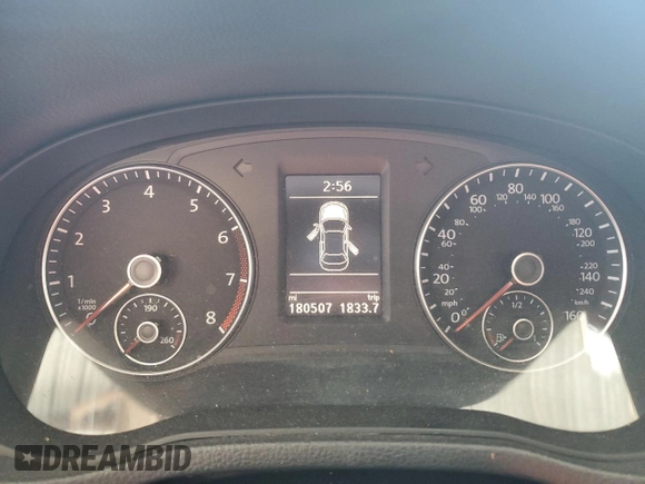 2015 Volkswagen Passat SE with VIN 1VWBS7A33FC026231, listed as a Copart auction lot 52021205 with 180,507 mi miles and Salvage title. Bid and sale history available at DreamBid. Image 9.