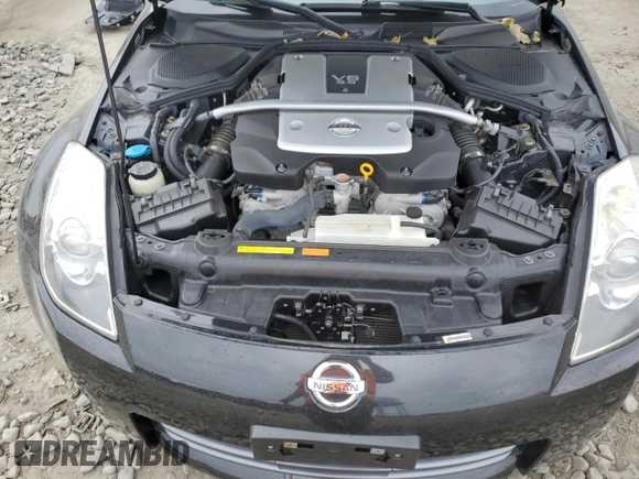 2008 Nissan 350Z Enthusiast with VIN JN1BZ36A98M851091, listed as a Copart auction lot 72007834 with 24,318 mi miles and Salvage Title. Bid and sale history available at DreamBid. Image 11.