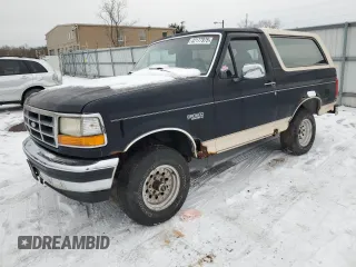 1993 Ford Bronco XL with VIN 1FMEU15N8PLA75411, listed as a Copart auction lot 42177975 with 217,143 mi miles and Clean Title. Bid and sale history available at carsss.com. Image 1.