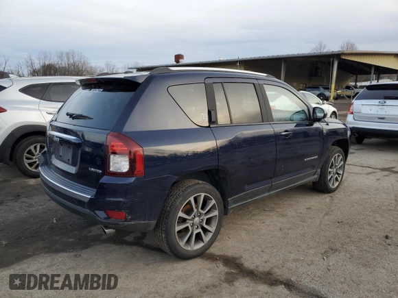 2015 Jeep Compass Limited with VIN 1C4NJDCB4FD168314, listed as a Copart auction lot 85236134 with 133,653 mi miles and Clean Title. Bid and sale history available at carsss.com. Image 3.