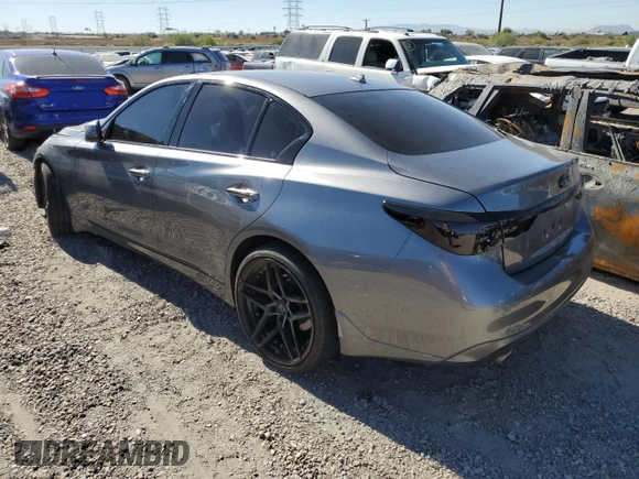 2022 Infiniti Q50 Luxe z VIN JN1EV7BP3NM311242, wystawiony jako Copart lot #80531574 z przebiegiem 62 453 mil mil oraz Szkoda całkowita • Salvage title. Historia ofert i sprzedaży dostępna na DreamBid. Obrazek 2.