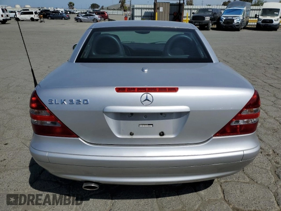 2001 Mercedes-Benz SLK-Class with VIN WDBKK65F61F225362, listed as a Copart auction lot 53525495 with 119,349 mi miles and Salvage Title. Bid and sale history available at carsss.com. Image 6.