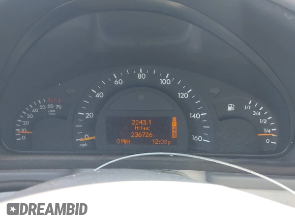 2001 Mercedes-Benz C 320 with VIN WDBRF64J41F033463, listed as a IAAI auction lot 38286733 with 236,726 mi miles and . Bid and sale history available at DreamBid. Image 7.