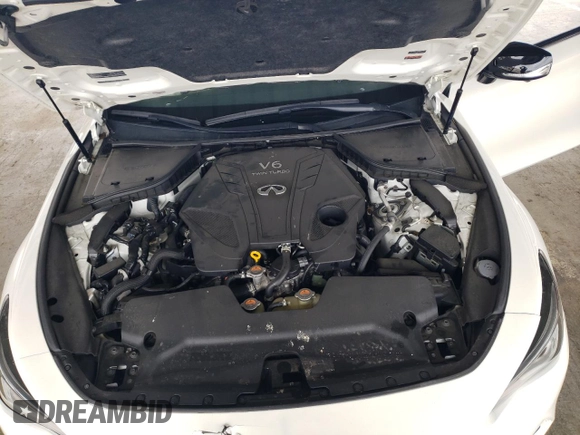 2021 Infiniti Q60 Red Sport 400 with VIN JN1FV7LK3MM530224, listed as a Copart auction lot 55362205 with 17,245 mi miles and Salvage title. Bid and sale history available at DreamBid. Image 11.