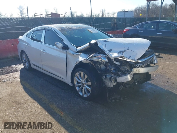 2016 Hyundai Azera Limited with VIN KMHFH4JG7GA536630, listed as a IAAI auction lot 41444129 with 128,309 mi miles and . Bid and sale history available at DreamBid. Image 1.