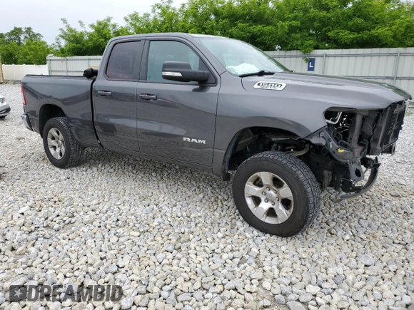 2022 Ram 1500 Big Horn z VIN 1C6SRFBT1NN161404, wystawiony jako Copart lot #58393385 z przebiegiem 42 740 mil mil oraz Szkoda całkowita • Salvage title. Historia ofert i sprzedaży dostępna na DreamBid. Obrazek 4.