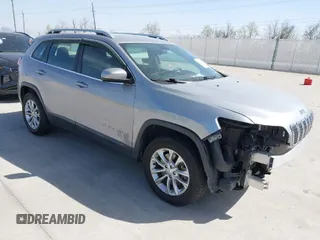 2019 Jeep Cherokee Latitude with VIN 1C4PJMCX4KD101856, listed as a IAAI auction lot 41828553 with 79,481 mi miles. Bid and sale history available at carsss.com. Image 1.