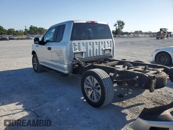 2018 Ford F-150 XL with VIN 1FTEX1EPXJKD49590, listed as a Copart auction lot 53158175 with 243,079 mi miles and Salvage Title. Bid and sale history available at carsss.com. Image 2.