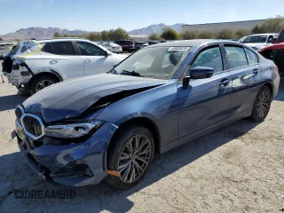 2023 BMW 3 Series 330i with VIN 3MW69FF08P8D62326, listed as a Copart auction lot 45002075 with 15,058 mi miles and Salvage Title. Bid and sale history available at carsss.com. Image 1.