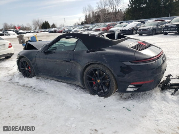 2020 Porsche 911 Carrera S with VIN WP0CB2A99LS262916, listed as a Copart auction lot 44615215 with 0 mi miles and Salvage Title. Bid and sale history available at carsss.com. Image 2.