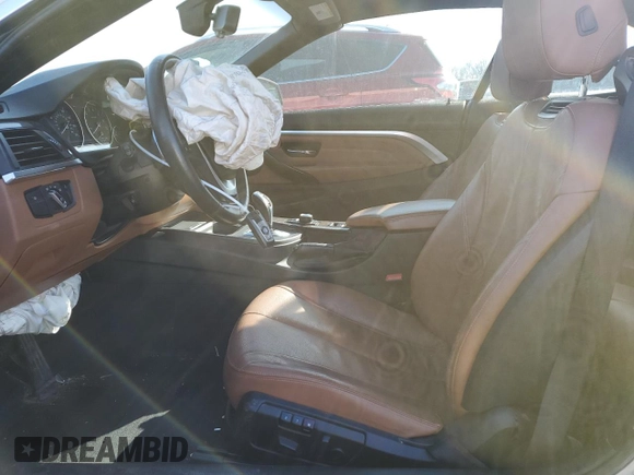 2014 BMW 4 Series 428i xDrive with VIN WBA3T1C54EPS98016, listed as a Copart auction lot 43812335 with 57,634 mi miles and Salvage Title. Bid and sale history available at carsss.com. Image 7.