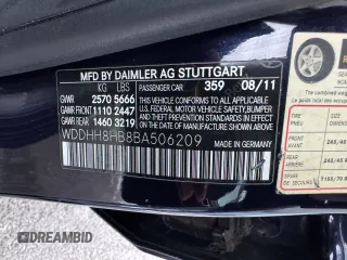 2011 Mercedes-Benz E 350 Luxury with VIN WDDHH8HB8BA506209, listed as a Copart auction lot 42226005 with 205,828 mi miles and Clean Title. Bid and sale history available at DreamBid. Image 10.