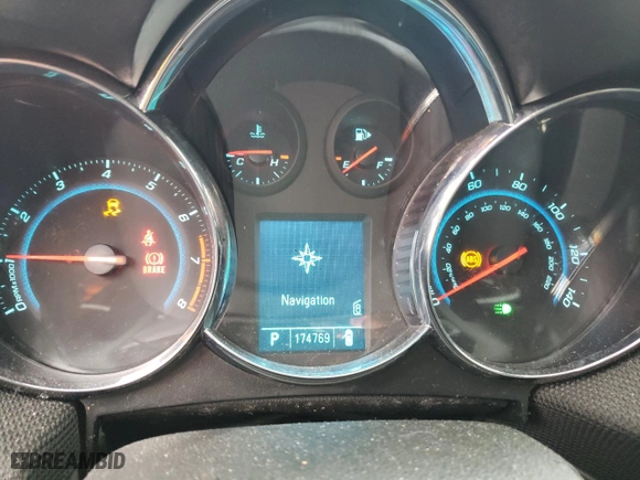 2011 Chevrolet Cruze LT w/1LT with VIN 1G1PF5S97B7235679, listed as a Copart auction lot 37408014 with 174,769 mi miles and Salvage Title. Bid and sale history available at carsss.com. Image 9.