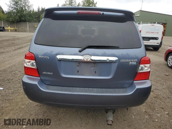 2007 Toyota Highlander Hybrid w/3rd Row with VIN JTEEW21A570038840, listed as a Copart auction lot 71243204 with 226,529 mi miles and Salvage Title. Bid and sale history available at carsss.com. Image 6.