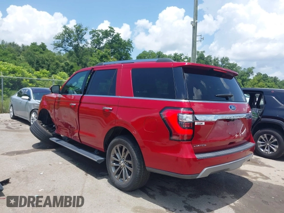 2020 Ford Expedition Limited with VIN 1FMJU1KT9LEA50405, listed as a IAAI auction lot 42554544 with 14,996 mi miles and . Bid and sale history available at DreamBid. Image 3.