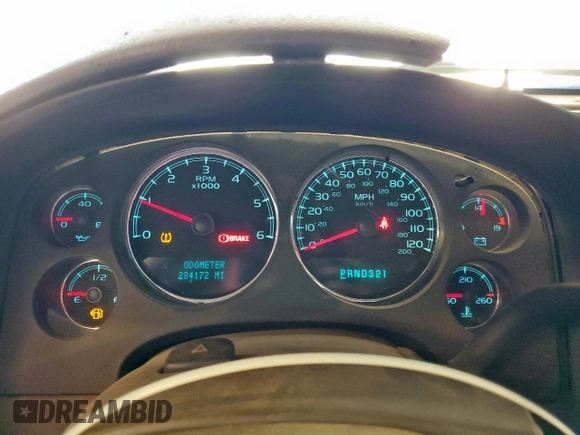 2007 Chevrolet Tahoe LS with VIN 1GNFC13C77R280624, listed as a Copart auction lot 58224865 with 284,172 mi miles and Salvage title. Bid and sale history available at DreamBid. Image 9.