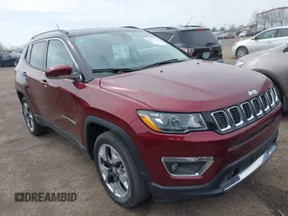 2021 Jeep Compass Limited with VIN 3C4NJDCB4MT593331, listed as a IAAI auction lot 41967104 with 18,389 mi miles and . Bid and sale history available at carsss.com. Image 1.