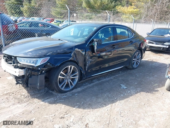 2019 Acura TLX w/Advance Pkg with VIN 19UUB3F82KA000090, listed as a IAAI auction lot 41762461 with 1 mi miles. Bid and sale history available at carsss.com. Image 16.