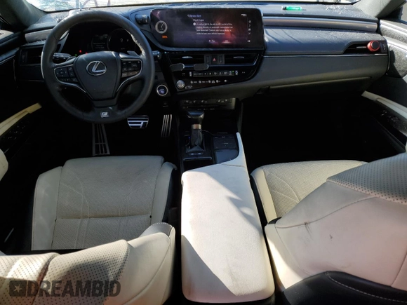 2022 Lexus ES 300h F Sport with VIN 58AGA1C19NU018460, listed as a Copart auction lot 88367985 with 26,807 mi miles and Salvage title. Bid and sale history available at DreamBid. Image 8.