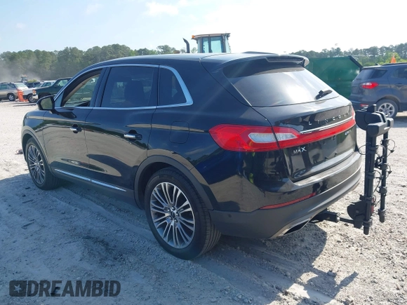 2016 Lincoln MKX Reserve with VIN 2LMTJ6LP9GBL27835, listed as a IAAI auction lot 42175905 with 87,541 mi miles. Bid and sale history available at carsss.com. Image 3.