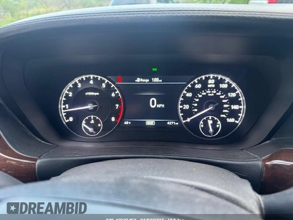 2019 Genesis G90 Ultimate with VIN KMHG54JH9KU053279, listed as a IAAI auction lot 42232463 with 4,271 mi miles and . Bid and sale history available at DreamBid. Image 7.
