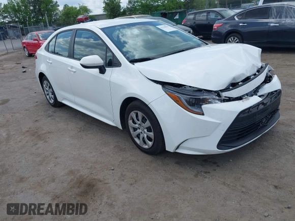 2023 Toyota Corolla LE with VIN 5YFB4MDE7PP068547, listed as a IAAI auction lot 42158965 with 48,735 mi miles. Bid and sale history available at carsss.com. Image 1.
