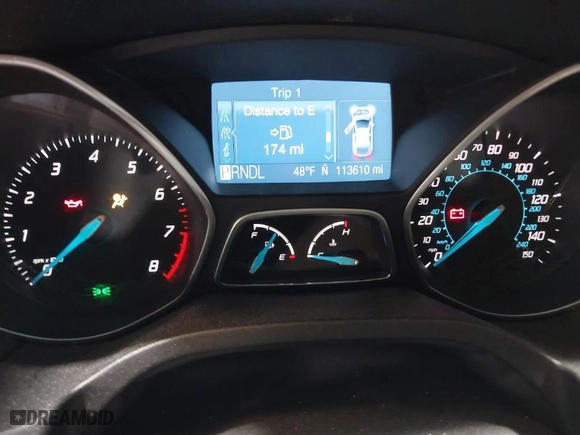 2012 Ford Focus SE with VIN 1FAHP3F24CL313957, listed as a IAAI auction lot 41368553 with 113,610 mi miles. Bid and sale history available at carsss.com. Image 7.