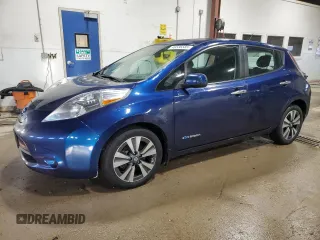 2017 Nissan LEAF SV z VIN 1N4BZ0CP0HC303299, wystawiony jako Copart lot #46536585 z przebiegiem 48 878 mil mil oraz Szkoda całkowita • Salvage title. Historia ofert i sprzedaży dostępna na DreamBid. Obrazek 1.