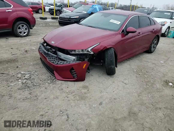 2021 Kia K5 LXS with VIN 5XXG14J27MG023296, listed as a Copart auction lot 44951185 with 74,889 mi miles and Salvage Title. Bid and sale history available at carsss.com. Image 10.