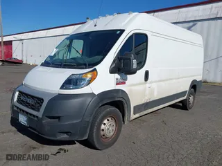 2021 Ram ProMaster Cargo Van with VIN 3C6LRVDG1ME523121, listed as a IAAI auction lot 42076794 with 91,589 mi miles. Bid and sale history available at carsss.com. Image 2.