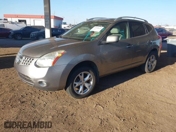 2009 Nissan Rogue S with VIN JN8AS58V69W443344, listed as a IAAI auction lot 41048622 with 189,996 mi miles. Bid and sale history available at carsss.com. Image 2.