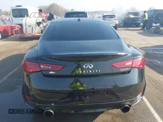 2017 Infiniti Q60 Red Sport 400 with VIN JN1FV7EL1HM700124, listed as a IAAI auction lot 41789570 with 140,841 mi miles and . Bid and sale history available at carsss.com. Image 17.